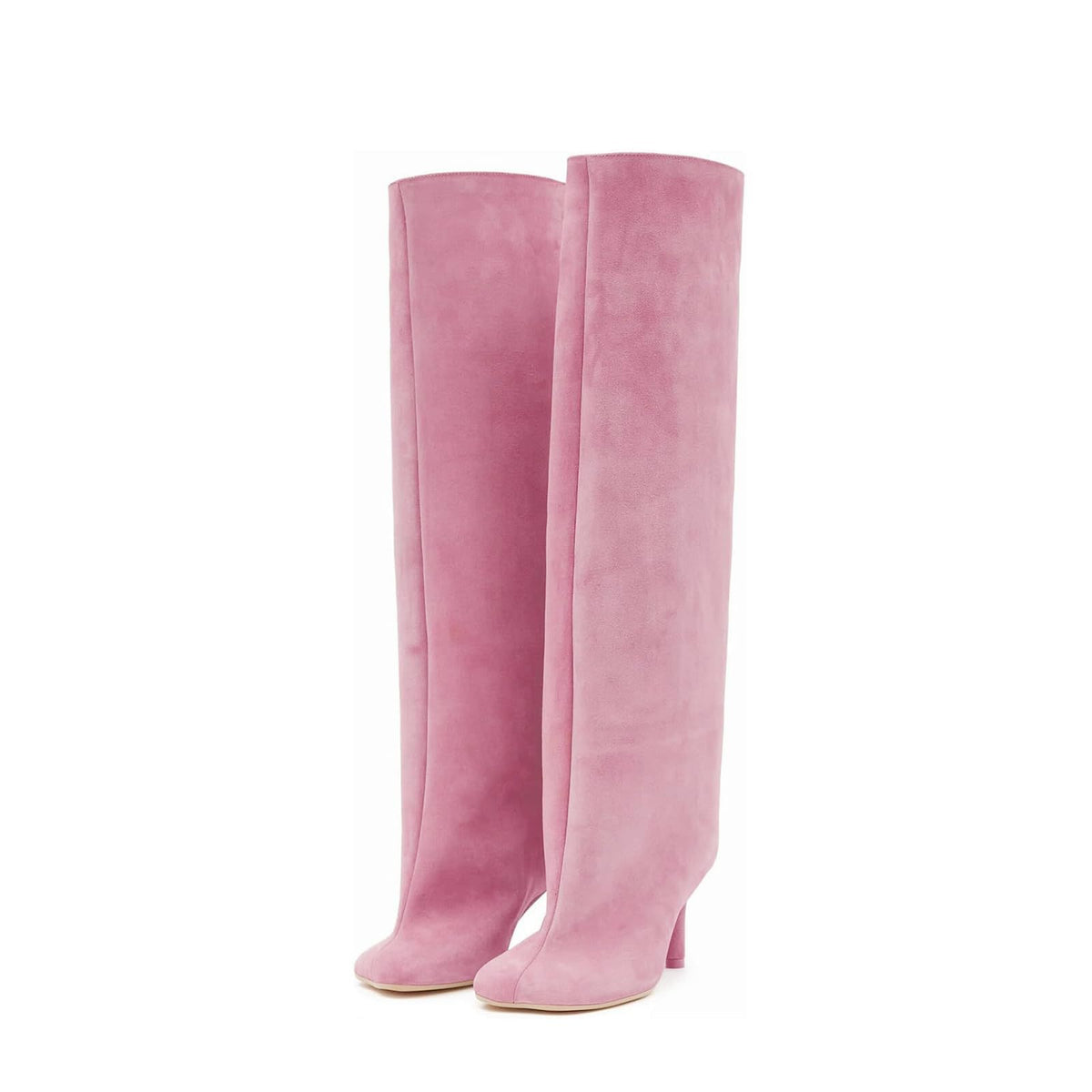 Bottes western femme à talon haut effet daim
