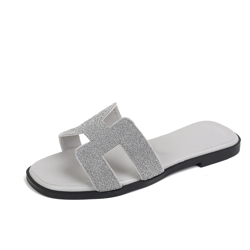 Mules à strass femme à enfiler – style chic