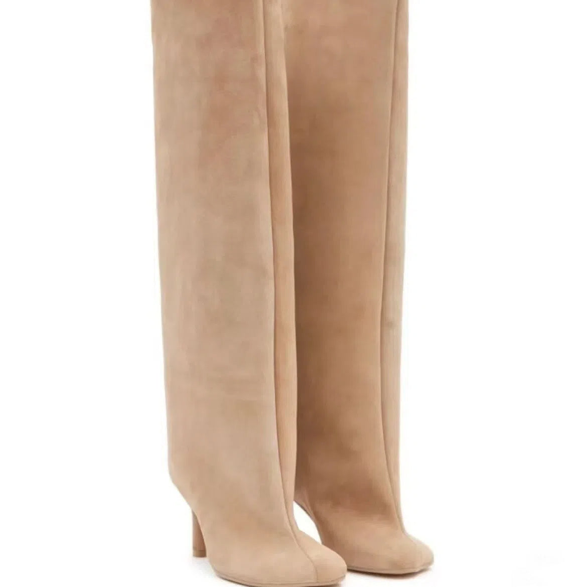 Bottes western femme à talon haut effet daim