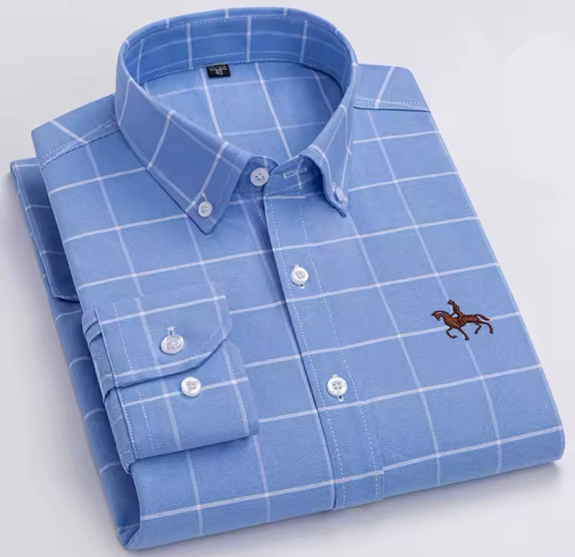 Chemise Homme Classique — Coupe Ajustée & Style Élégant
