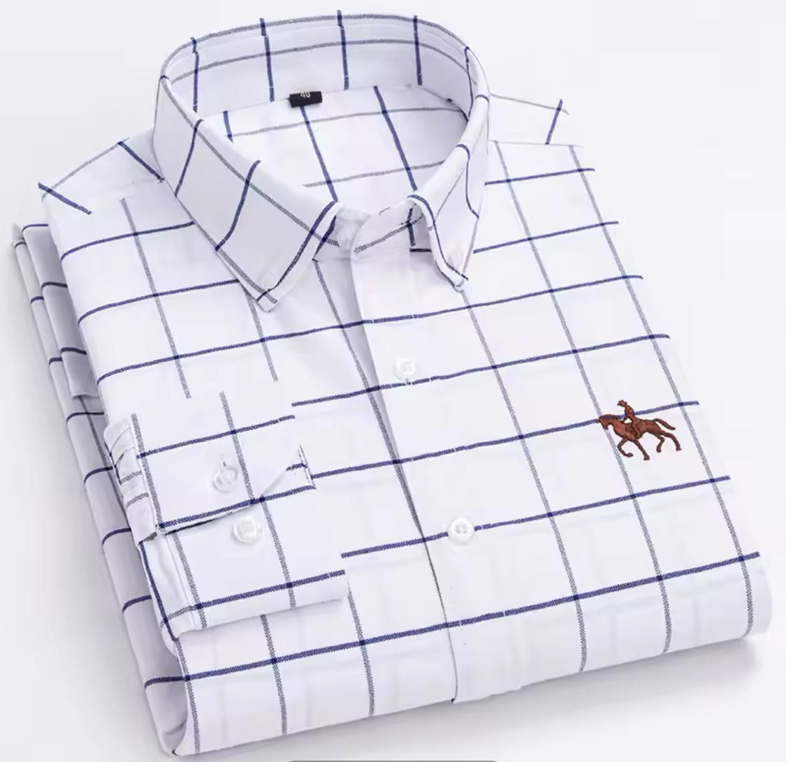 Chemise Homme Classique — Coupe Ajustée & Style Élégant