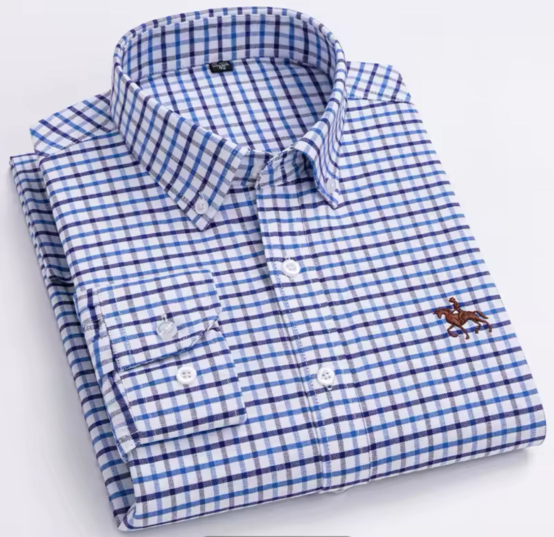 Chemise Homme Classique — Coupe Ajustée & Style Élégant