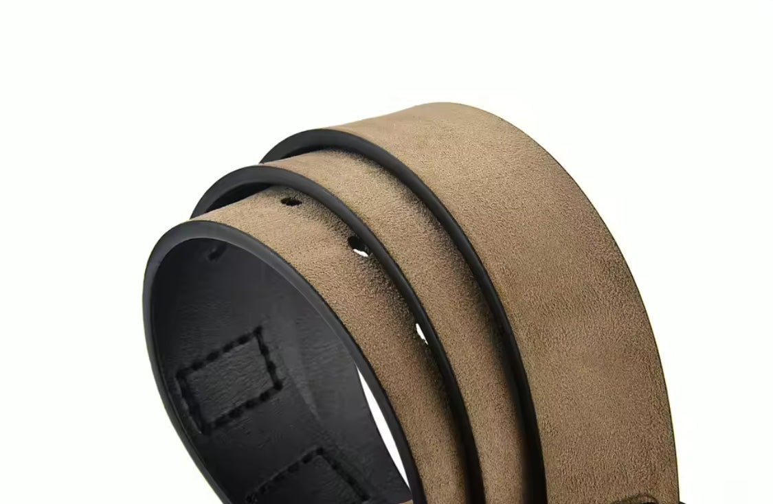 Ceinture Homme — Cuir Véritable, Style Rétro Luxe