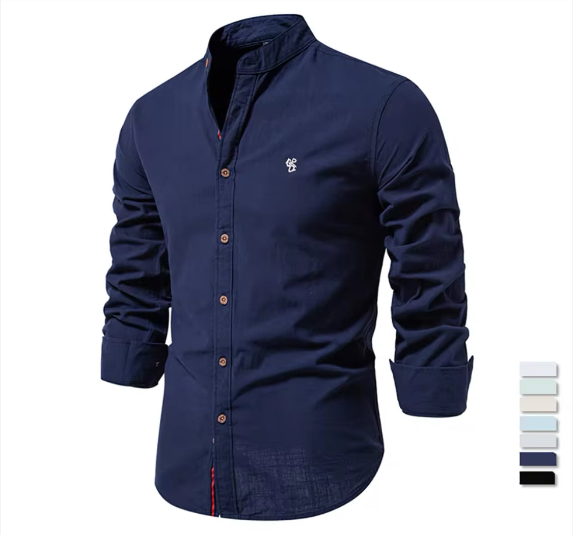 Chemise Homme Bleu & Blanc — Style Casual Chic & Tendance
