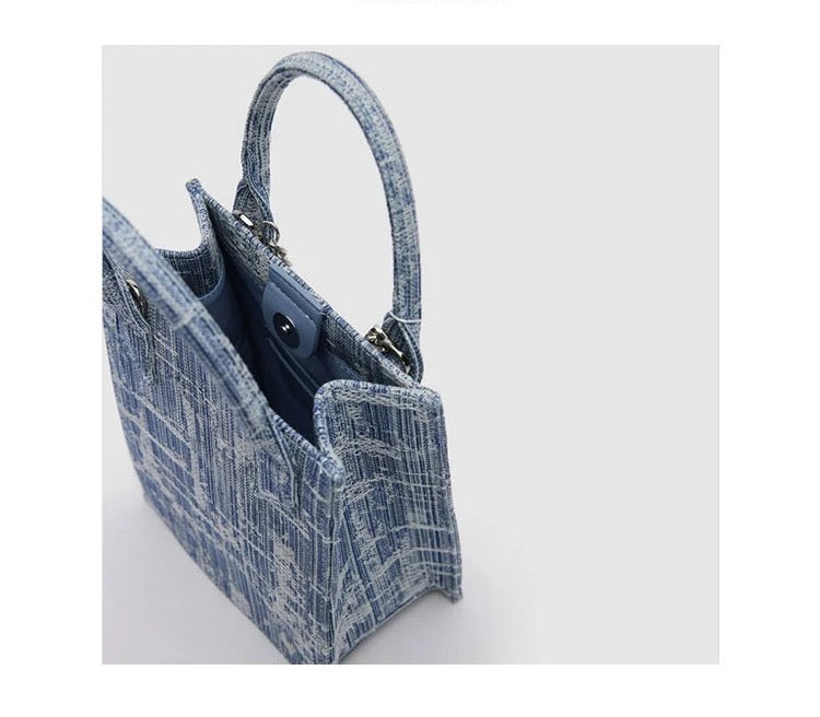 Mini Sac à Main Bandoulière en Jean — Femme