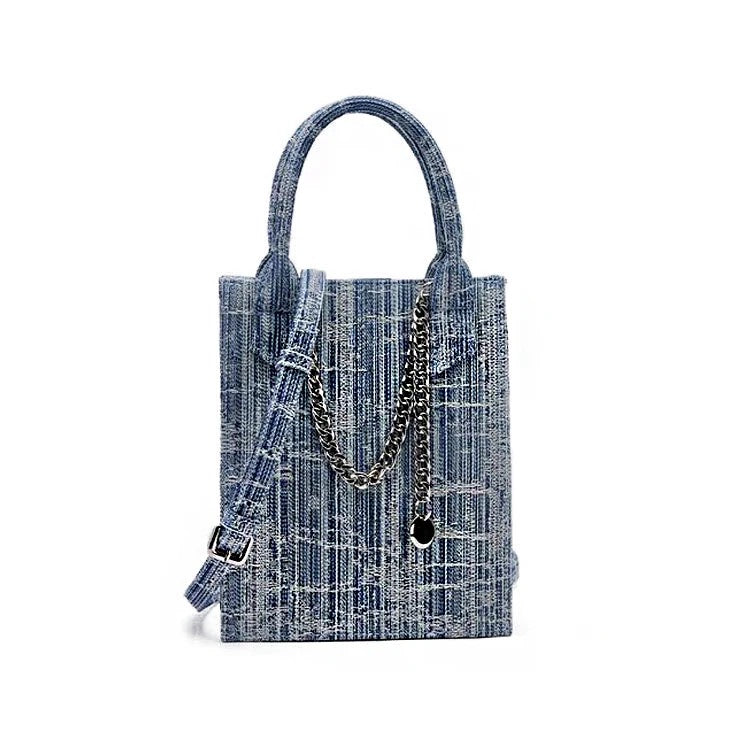 Mini Sac à Main Bandoulière en Jean — Femme