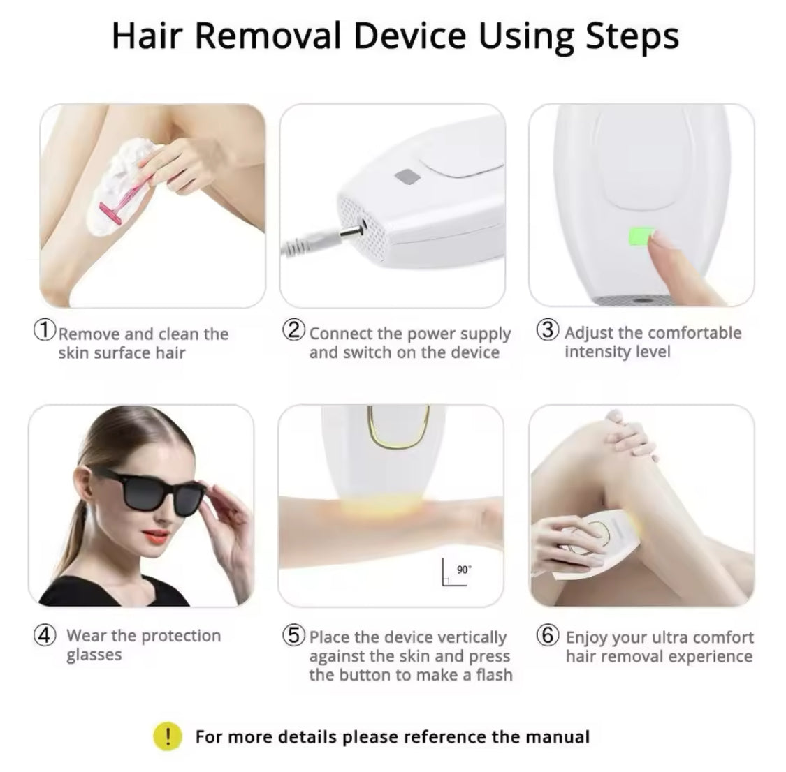 Mini Épilateur Laser IPL Portable — Epilat ion Définitive à Domicile