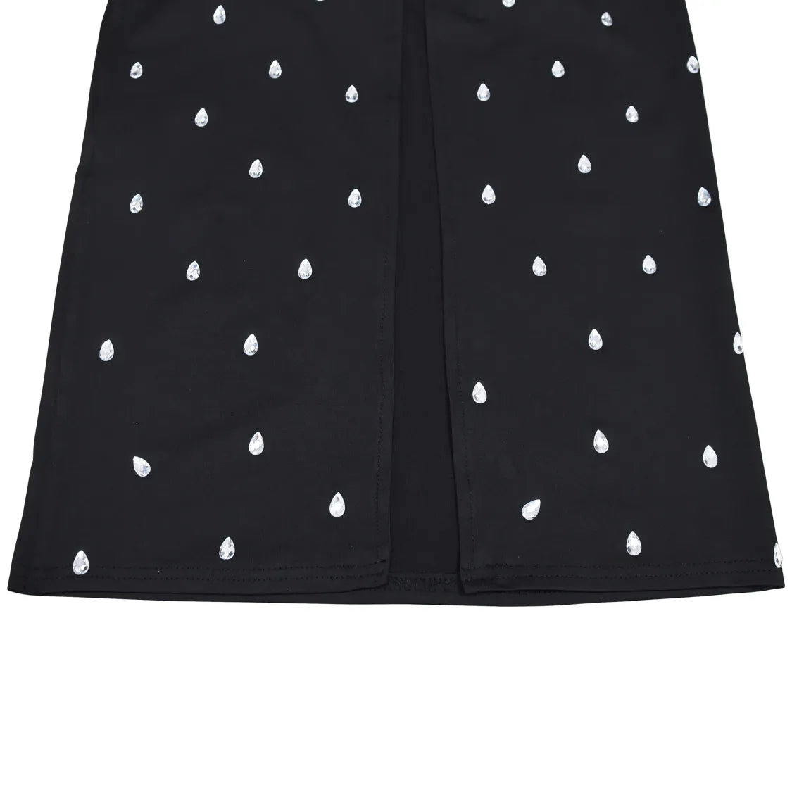 Robe Moulante Noire Sans Manches – Coupe Droite & Col en U Glamour