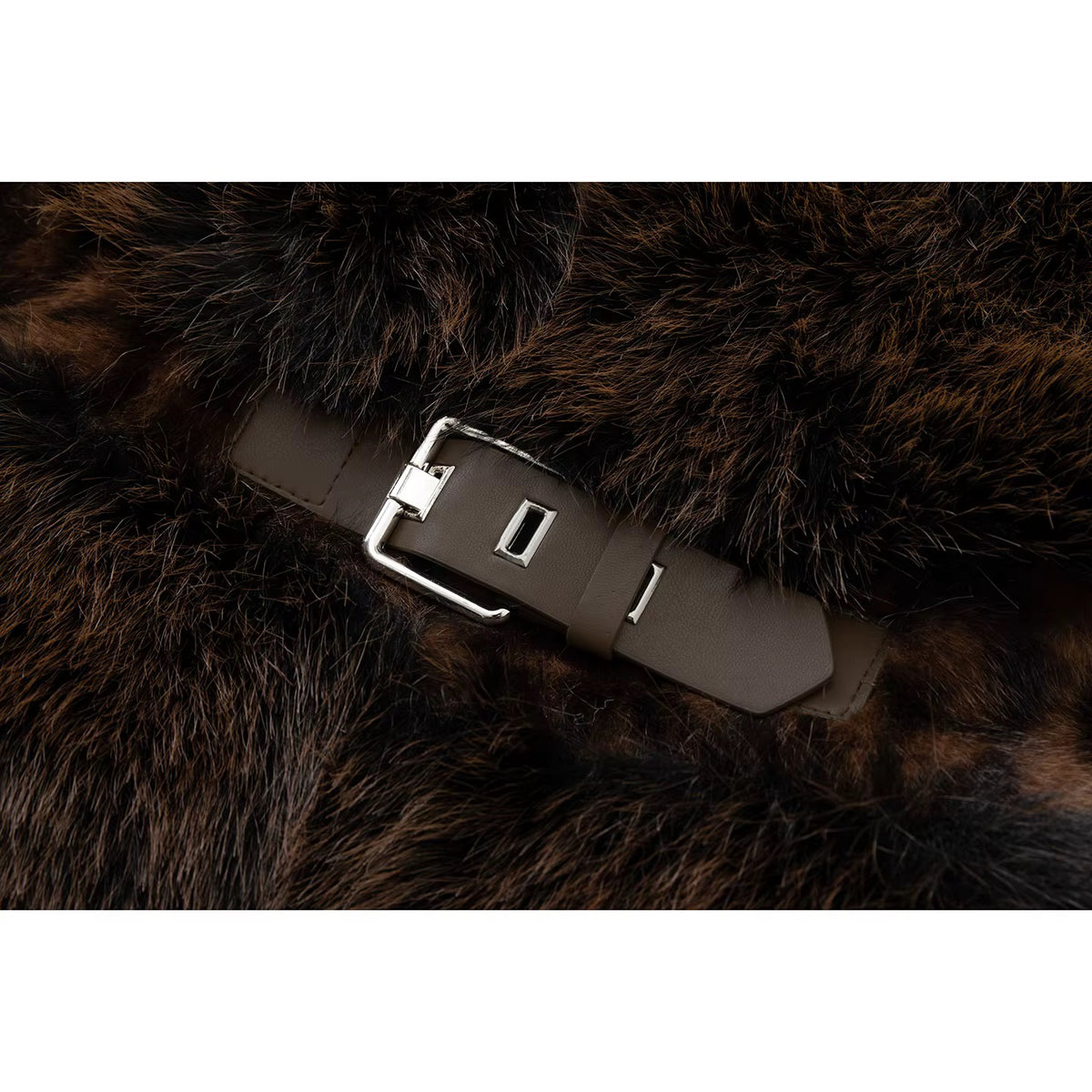 Manteau Fausse Fourrure Léopard Col V — Doux, Chaud & Chic | Automne Hiver Femme
