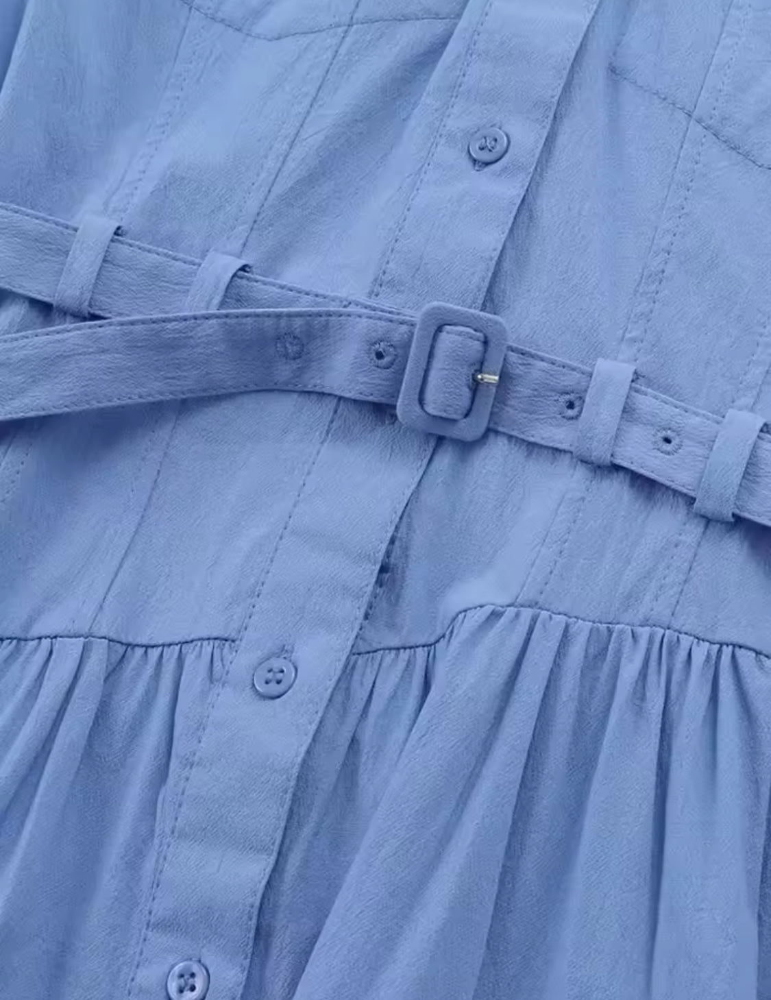 Robe Chemise Mi-Longue avec Ceinture — Style Casual Chic Femme
