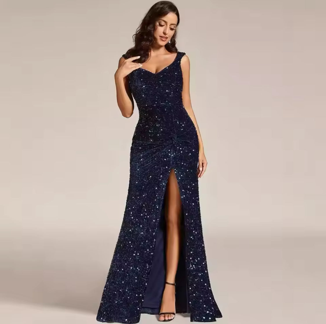Robe de Soirée Élégante à Paillettes — Glamour & Brillance Femme