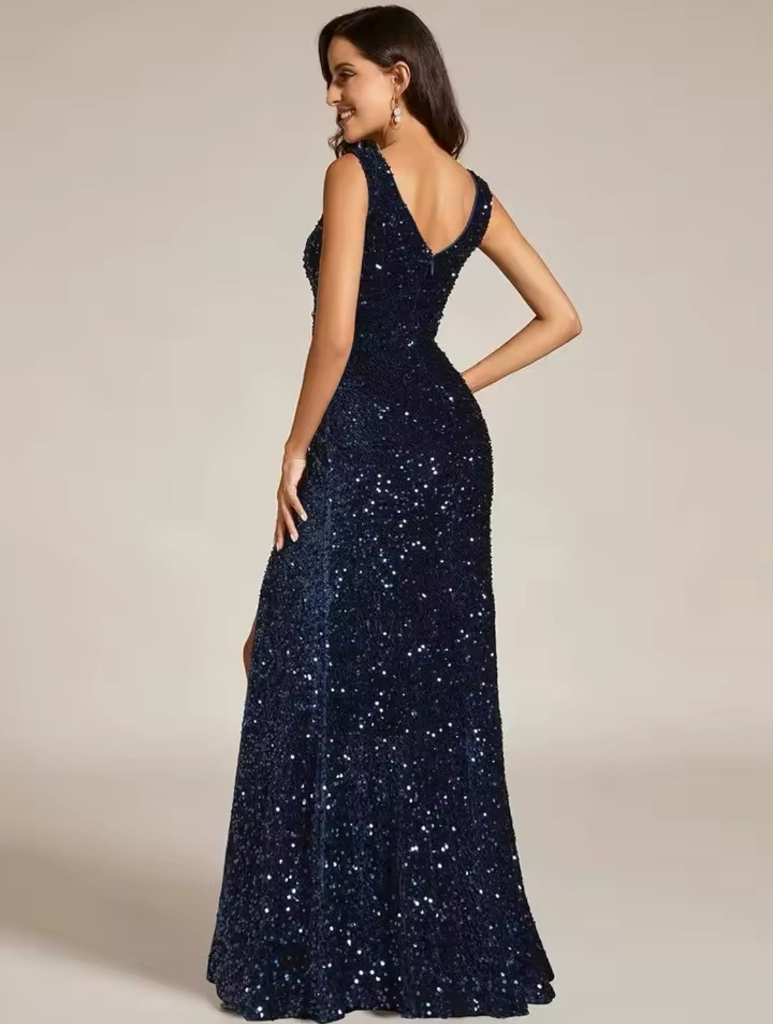 Robe de Soirée Élégante à Paillettes — Glamour & Brillance Femme