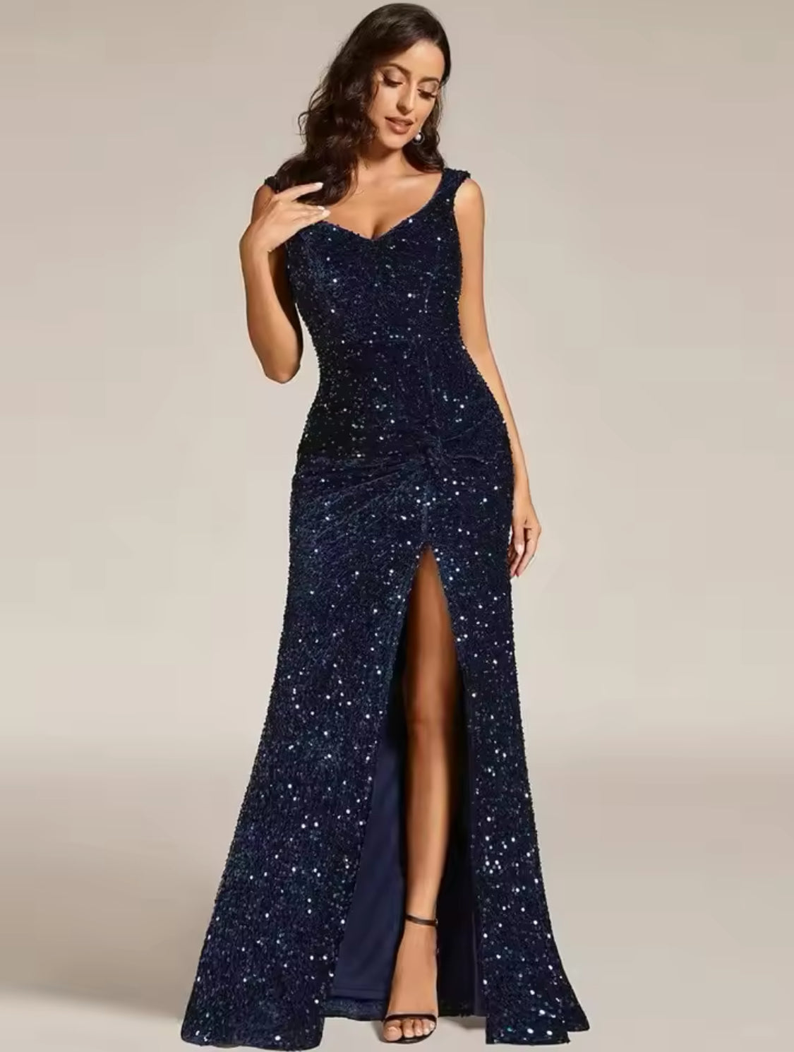 Robe de Soirée Élégante à Paillettes — Glamour & Brillance Femme